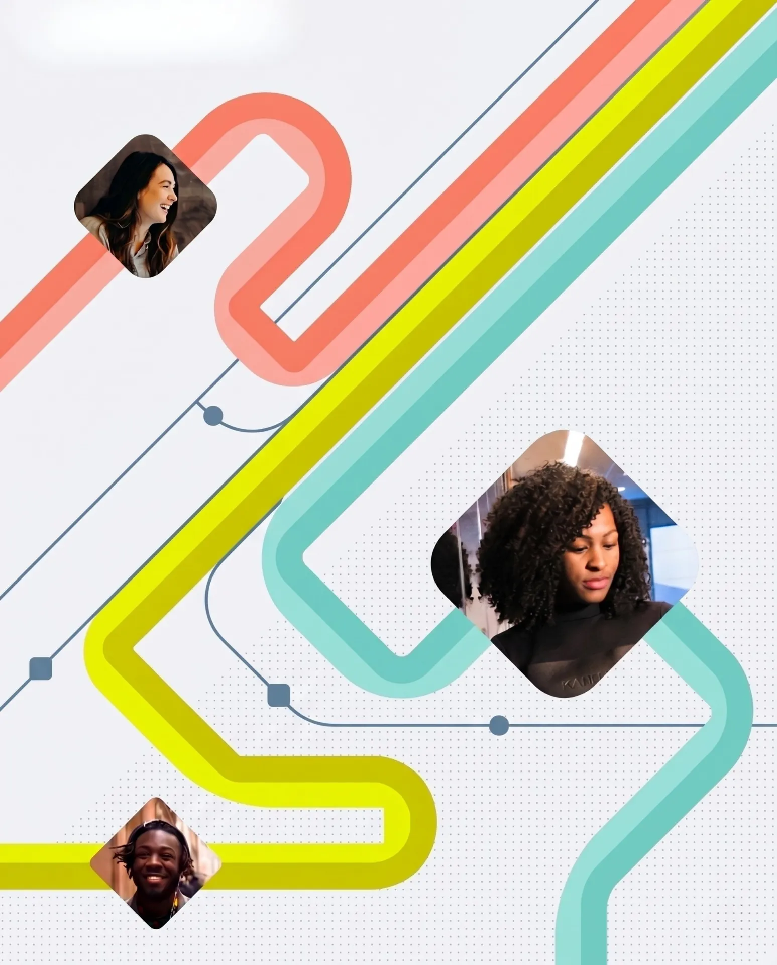 Career journey illustration light